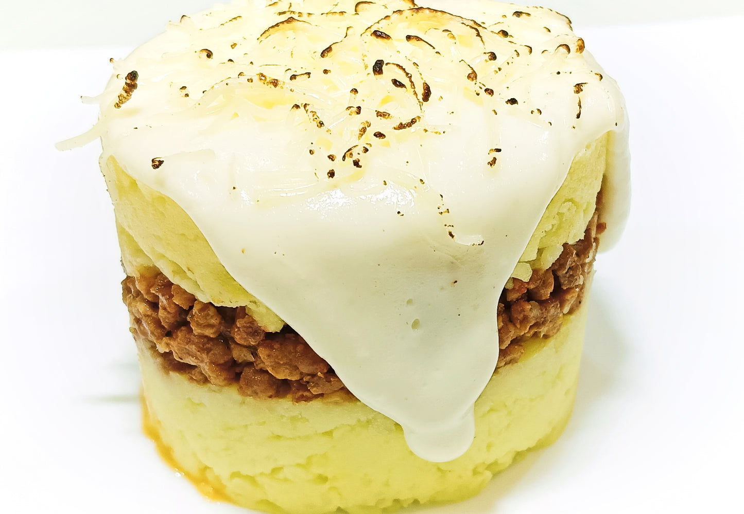 Timbal de patata amb carn magra