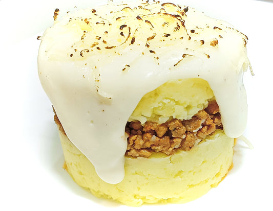 Timbal de patata amb carn magra