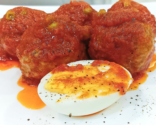 Mandonguilles amb salsa de tomàquet
