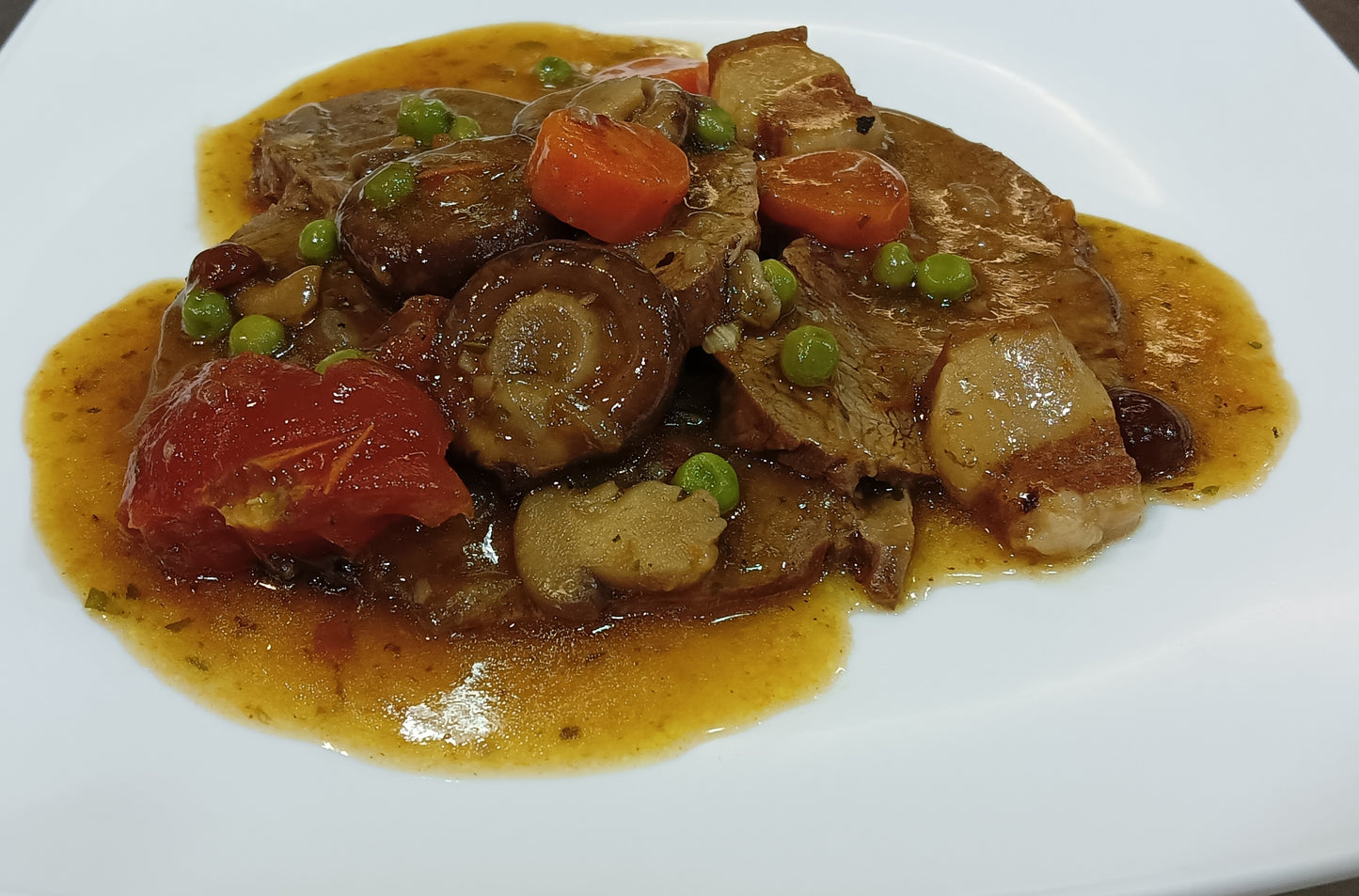 Vedella amb bolets variats