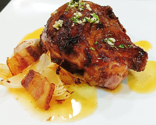 Galta de porc rostida