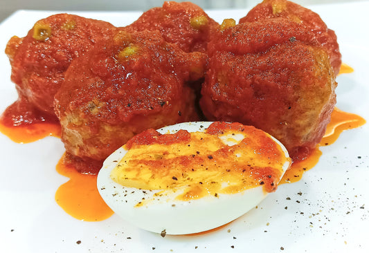 Mandonguilles amb salsa de tomàquet